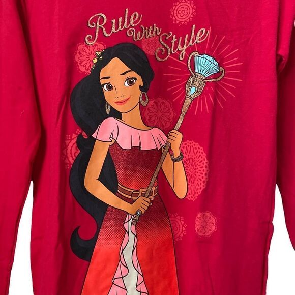 Disney Princess Elena of Avalor Long Sleeve with Hoodie Sweater Top in Junior L - Picture 3 of 7